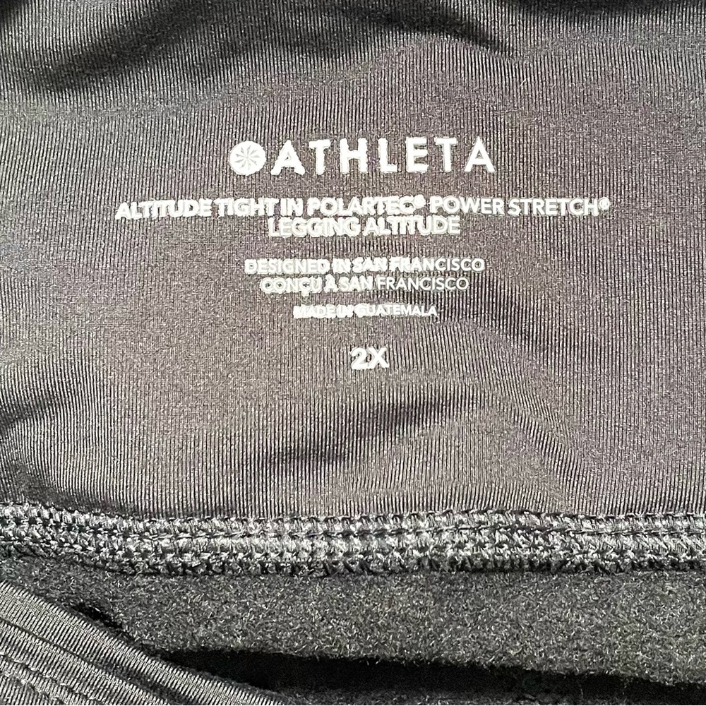 NWT Athleta Altitude Tight in Polartec Power Stretch 2X - Picture 6 of 9